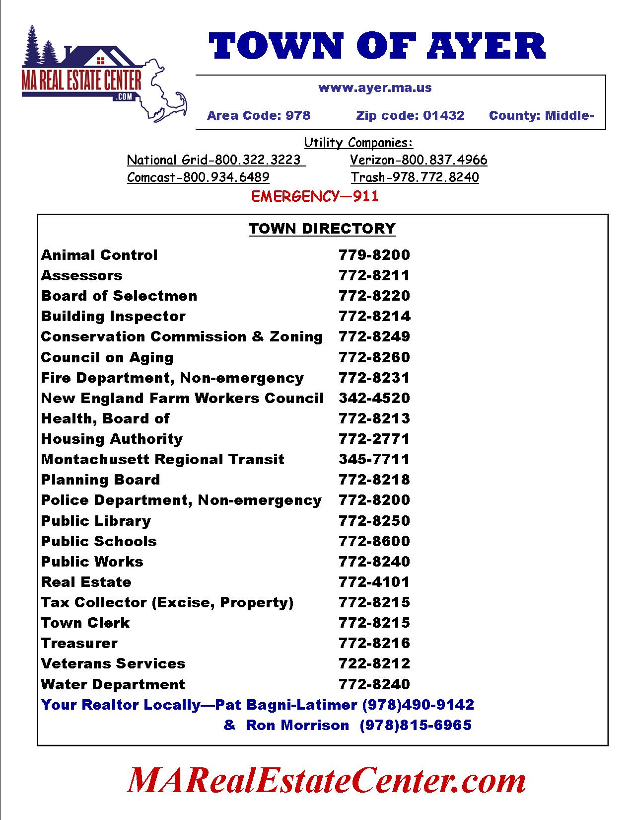 Ayer MA Real Estate Home